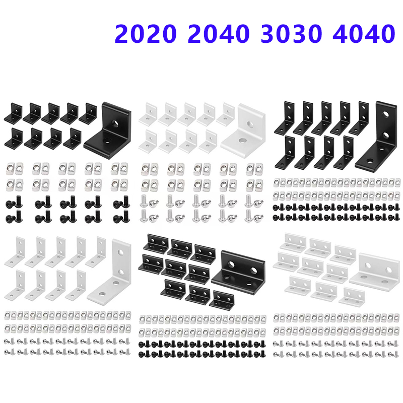 Aluminum T-Slot Profile - 10 Uds 2020 2040 3030 4040