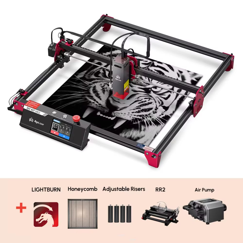 Industrial Laser Engraving Machine - Algolaser Kit de Bricolaje MK2, Cortadora
