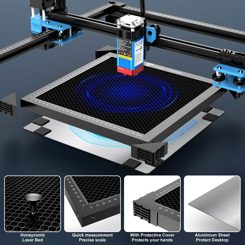 TWOTREES CNC mesa de trabajo d - Industrial Laser Table reseña y precio