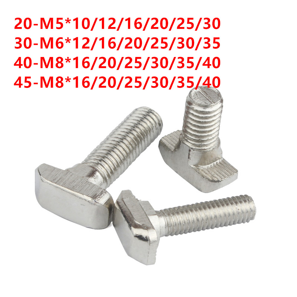 Tornillos de Cabeza en T M5 M6 - Aluminum T-Slot Profile reseña y precio