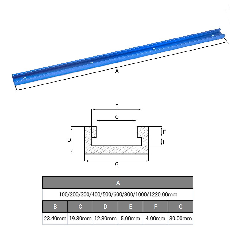 30 tipos de ranura en T, pista - Aluminum T-Slot Profile reseña y precio