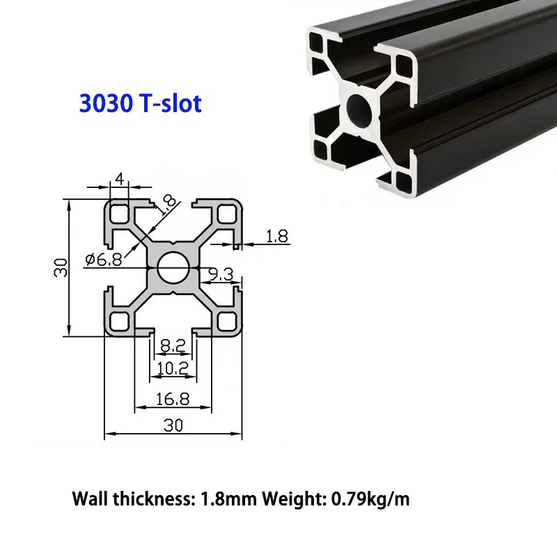 Perfil de aluminio anodizado e - Aluminum T-Slot Profile reseña y precio
