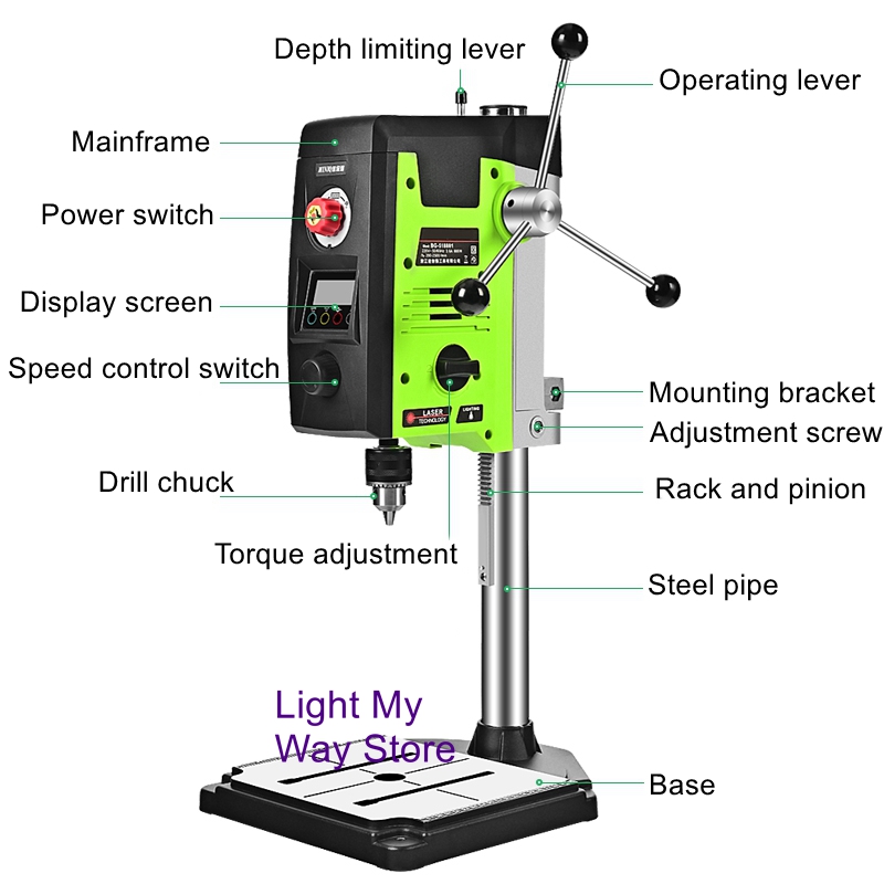 Mini taladro de mesa fuerte co - Industrial Laser Drill reseña y precio