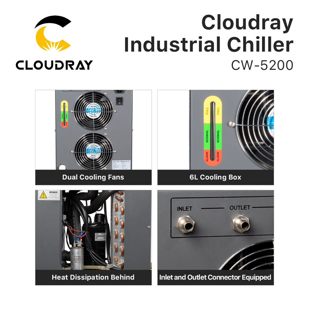 Cloudray-enfriador industrial  - Industrial Laser Table reseña y precio