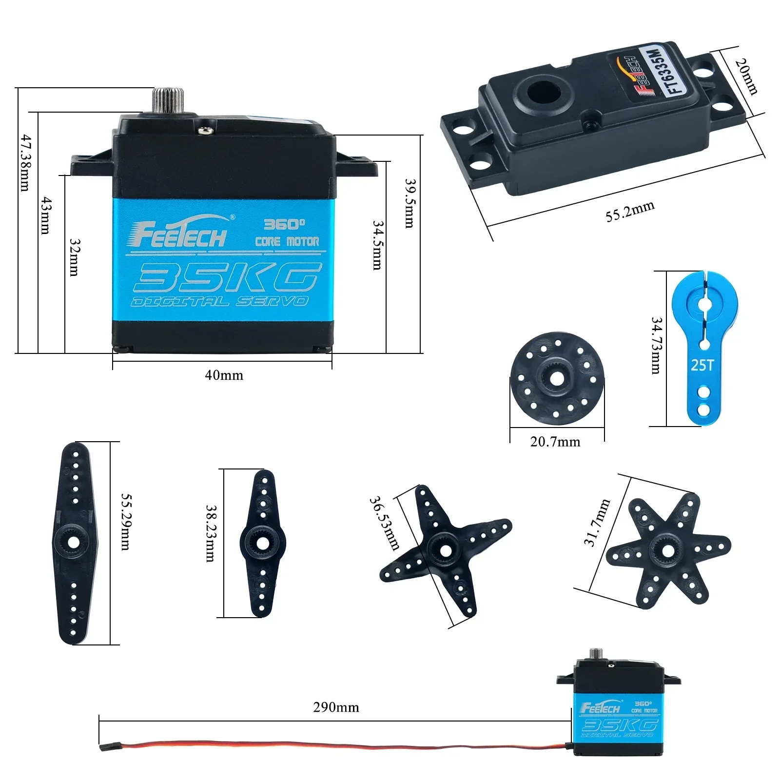 Feetech FT6335M Servos digital - Servo Motor Cnc reseña y precio